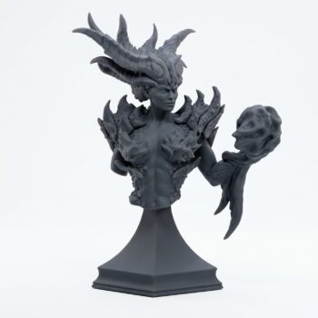 Molten Sculptor - Gray Resin 3D Printed Miniature