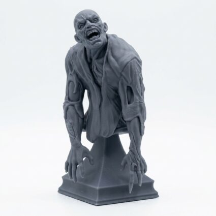 Restless Corpse 5 BUST - Gray Resin 3D Printed Miniature
