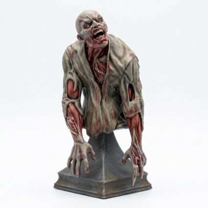 Restless Corpse 5 BUST - Painted 3D Printed Miniature
