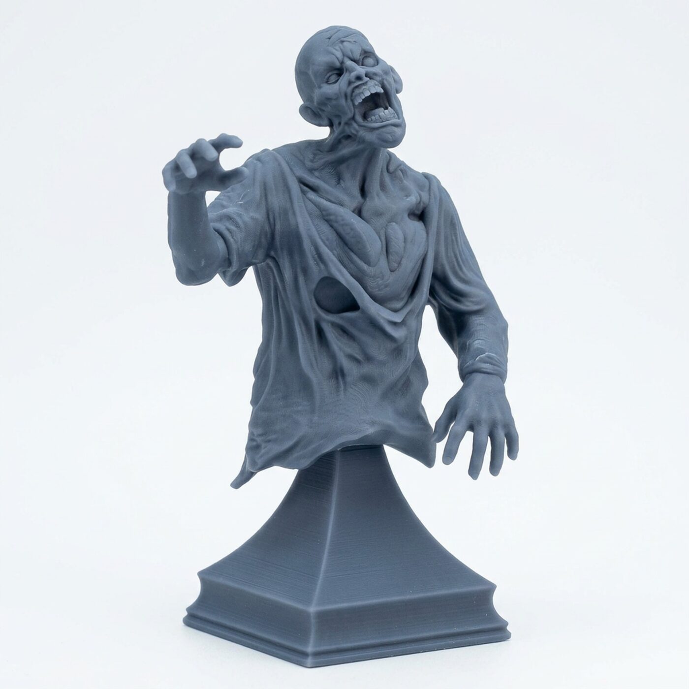 Restless Corpse F - Gray Resin 3D Printed Miniature