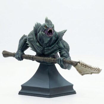 Sahuagin Warrior Bust - Painted 3D Printed Miniature