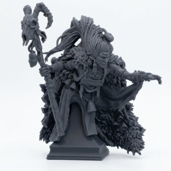 Savage Witch Bust - Gray Resin 3D Printed Miniature