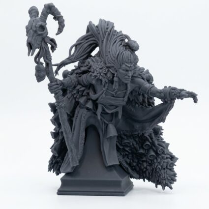 Savage Witch Bust - Gray Resin 3D Printed Miniature