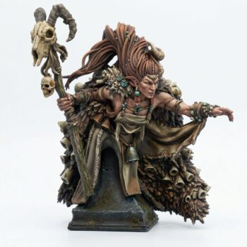 Savage Witch Bust - Painted 3D Printed Miniature