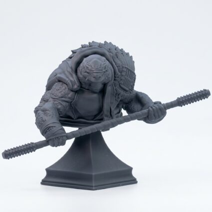 Shell Shinobi B - Gray Resin 3D Printed Miniature