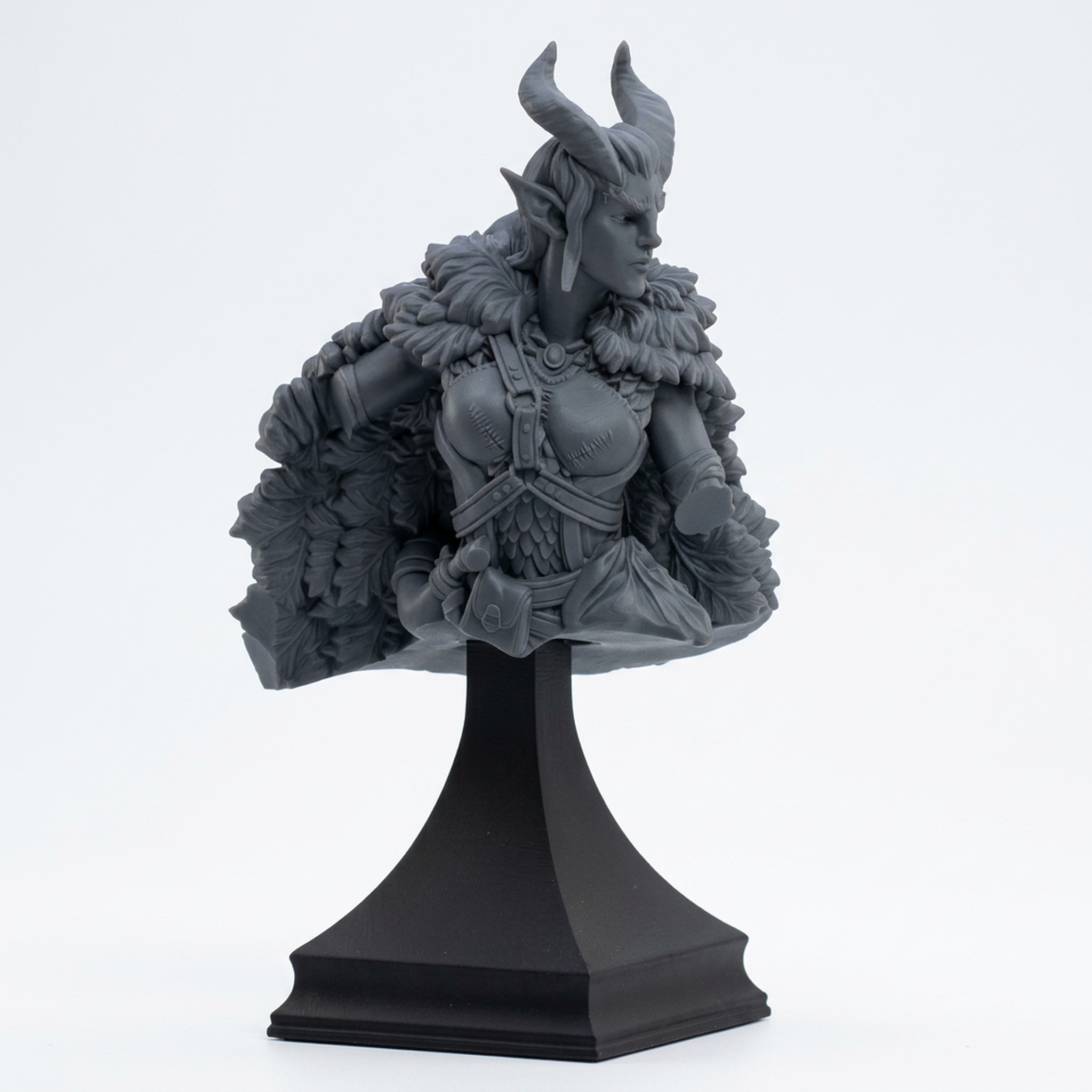 Sylvoth Wildseer - Gray Resin 3D Printed Miniature