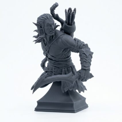 BUST Woldling Warrior - Gray Resin 3D Printed Miniature