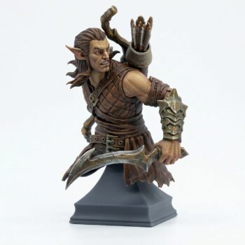 BUST Woldling Warrior - Painted 3D Printed Miniature