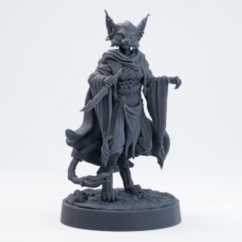 Carracali Shadow Weaver A - Gray Resin 3D Printed Miniature