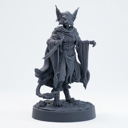 Carracali Shadow Weaver A - Gray Resin 3D Printed Miniature
