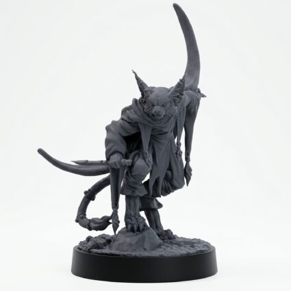 Carracali Shadow Weaver B - Gray Resin 3D Printed Miniature