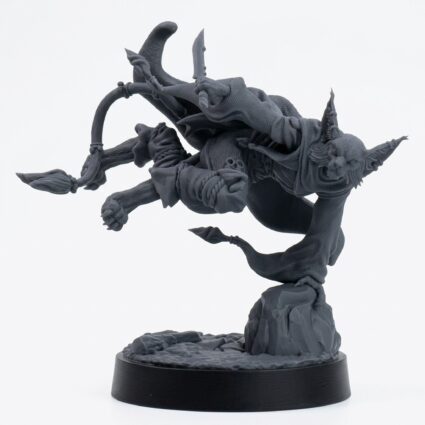 Carracali Shadow Weaver C - Gray Resin 3D Printed Miniature