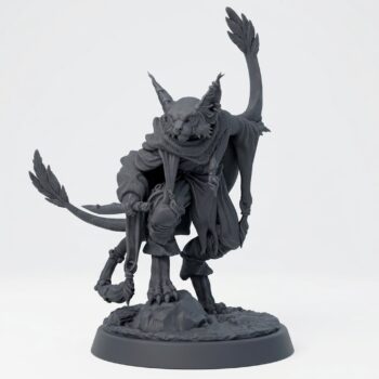 Carracali Shadow Weaver - Gray Resin 3D Printed Miniature