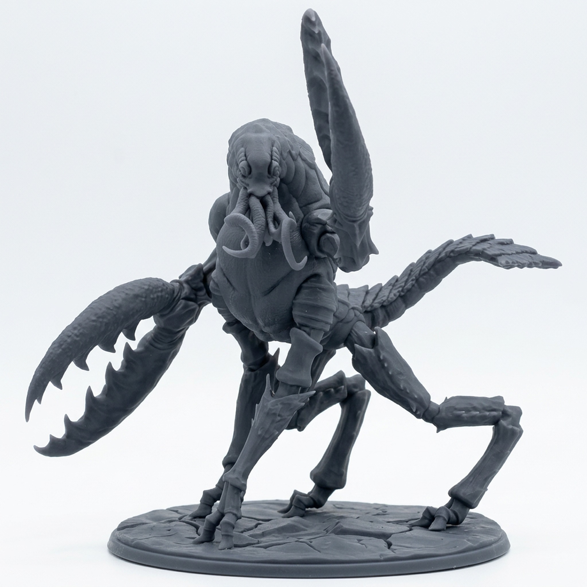 Chuul A - Gray Resin 3D Printed Miniature