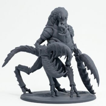 Chuul C - Gray Resin 3D Printed Miniature