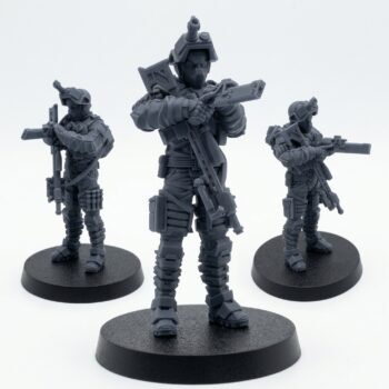Papsikels Cobra Night Viper Trooper 1 - Cobra Kay Collection - Gray Resin 3D Printed Sci-Fi Miniature