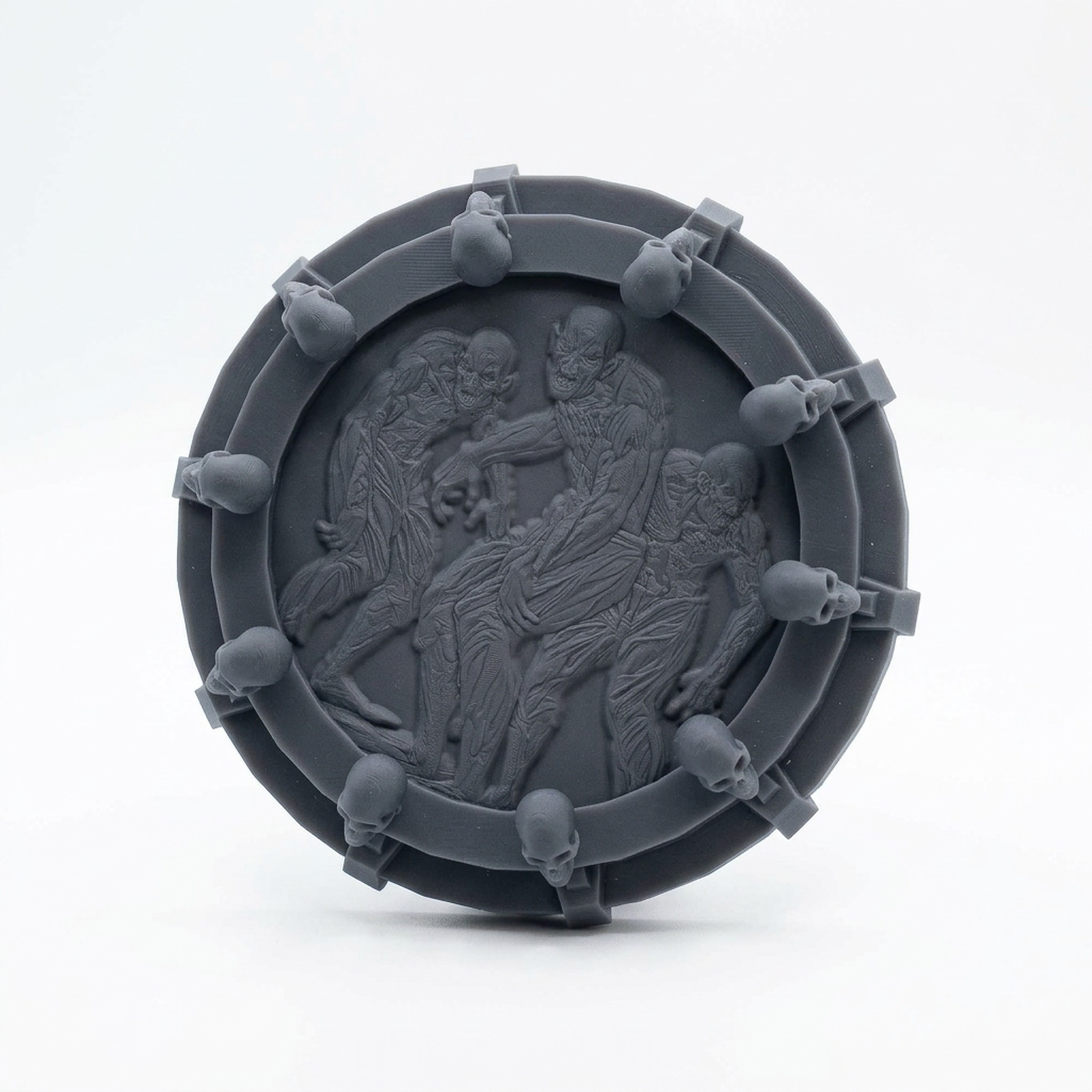 Coin Zombie Horde - Gray Resin 3D Printed Miniature