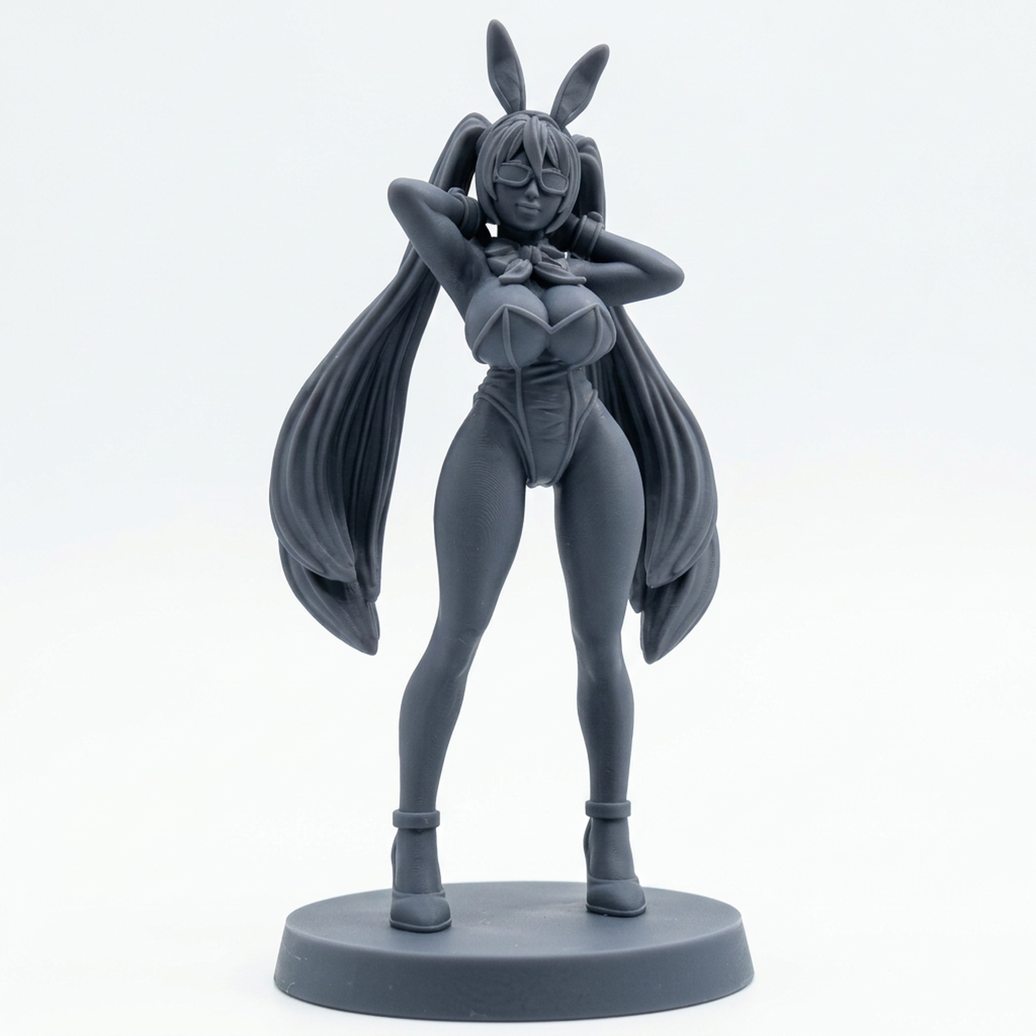 Danger Girl: Cyber Bunny Hops - Papsikels Cobra Kay Miniature - Gray Resin 3D Printed Sci-Fi Miniature