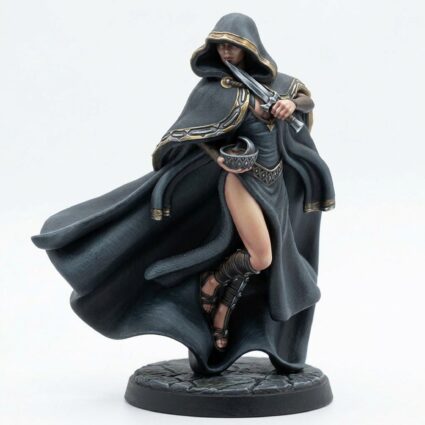 Dark Maiden A - Painted 3D Printed Miniature