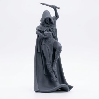 Dark Maiden B - Gray Resin 3D Printed Miniature