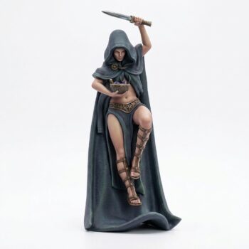 Dark Maiden B - Painted 3D Printed Miniature