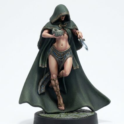 Dark Maiden C - Painted 3D Printed Miniature