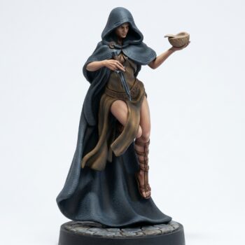 Dark Maiden D - Painted 3D Printed Miniature