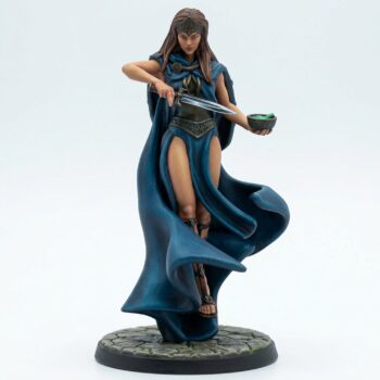 Dark Maiden E - Painted 3D Printed Miniature