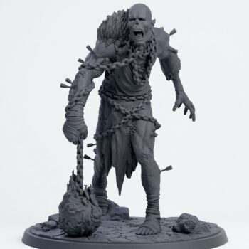 Death Bound Hulker - Gray Resin 3D Printed Miniature