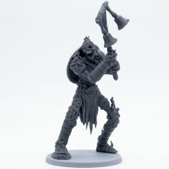 Death Bound Thrall A - Gray Resin 3D Printed Miniature