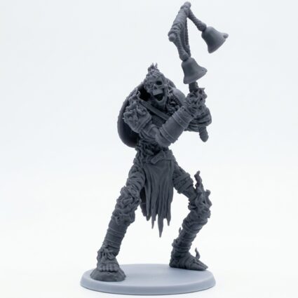 Death Bound Thrall A - Gray Resin 3D Printed Miniature