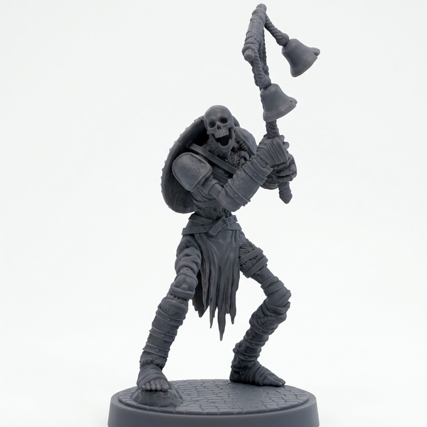 Death Bound Thrall A - Gray Resin 3D Printed Miniature