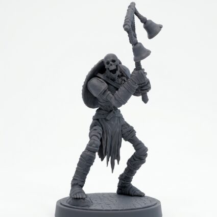 Death Bound Thrall A - Gray Resin 3D Printed Miniature
