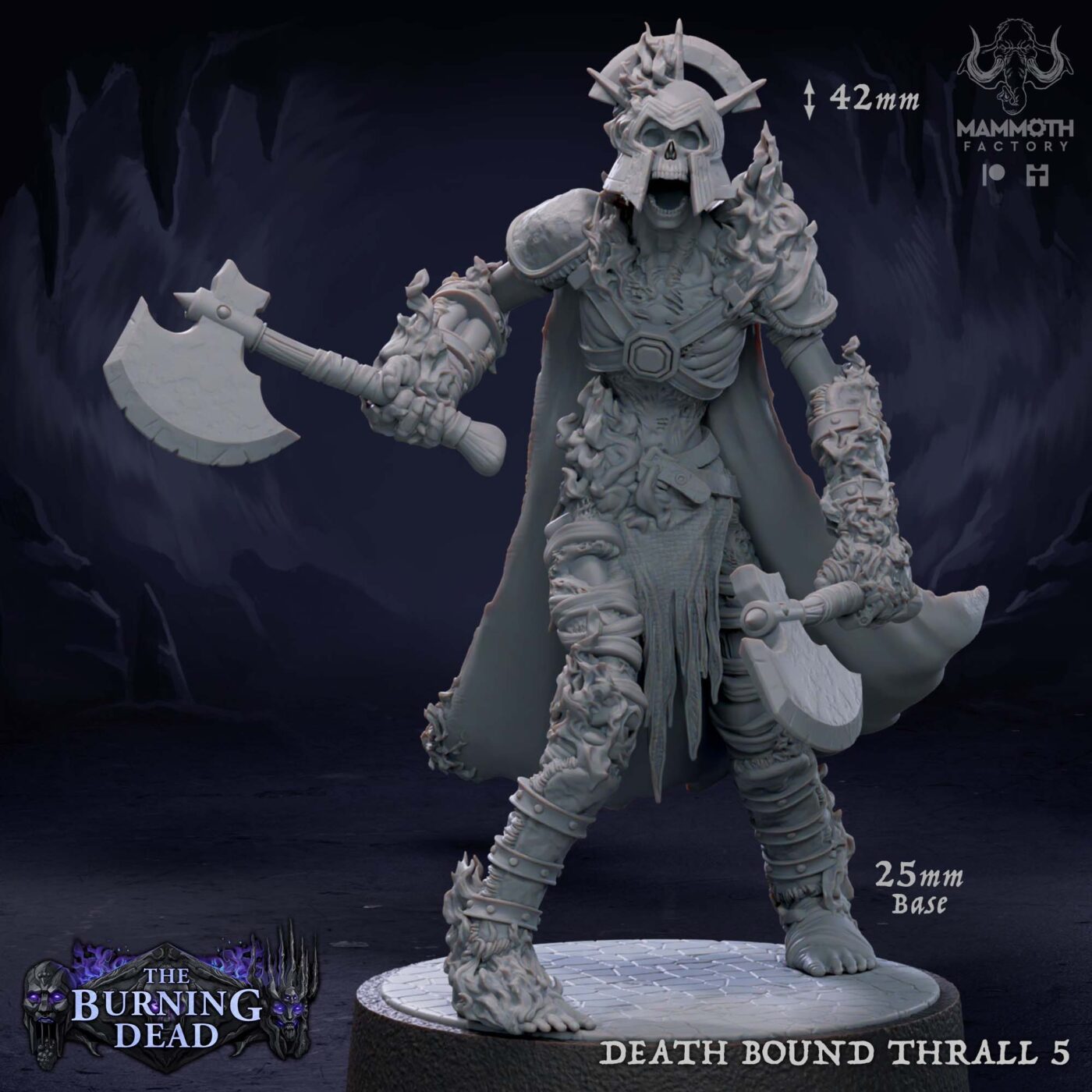 Death Bound Thrall 5 Fire Miniature