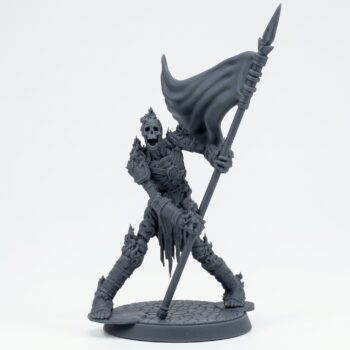 Death Bound Thrall F - Gray Resin 3D Printed Miniature