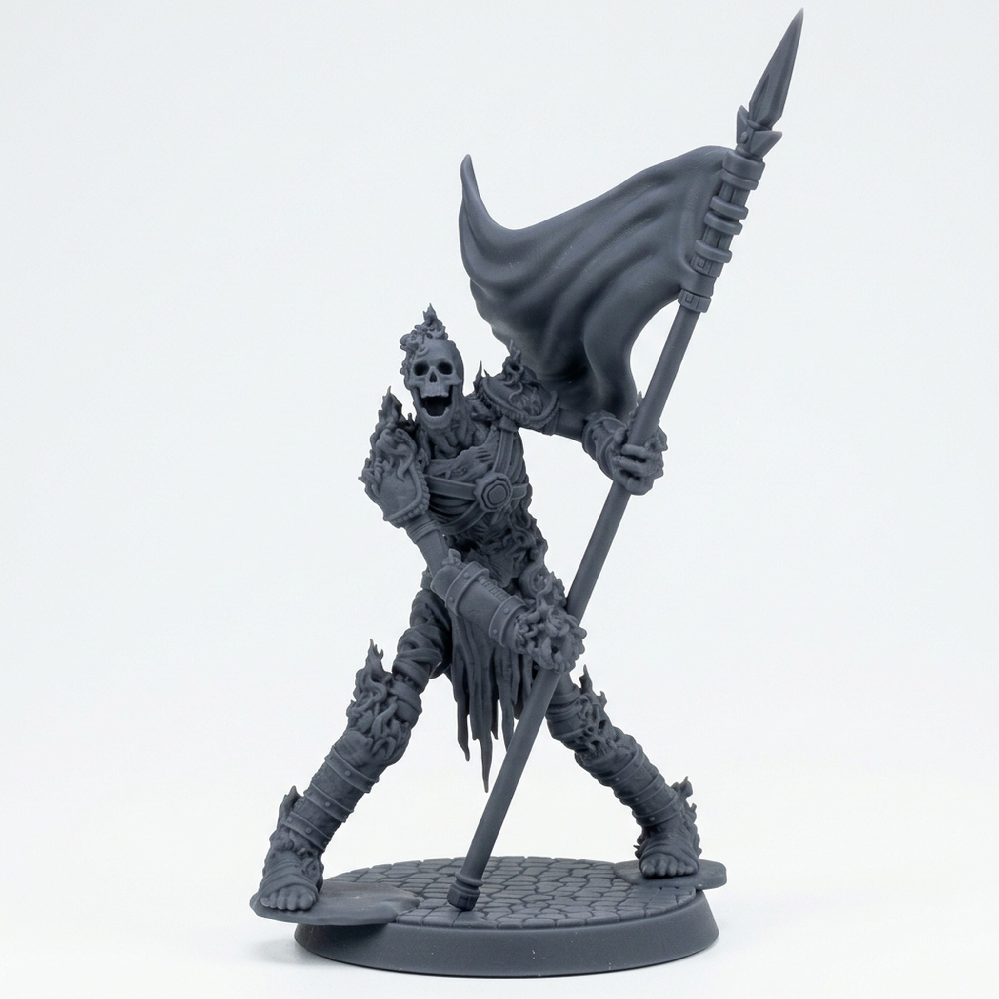 Death Bound Thrall F - Gray Resin 3D Printed Miniature