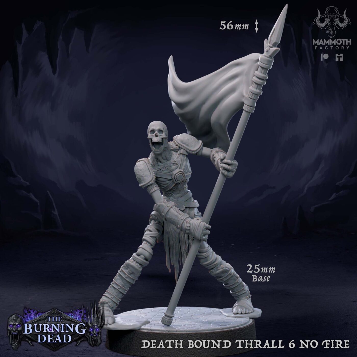 Death Bound Thrall 6 No Fire Miniature