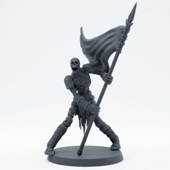 Death Bound Thrall 6 No Fire - Gray Resin 3D Printed Miniature