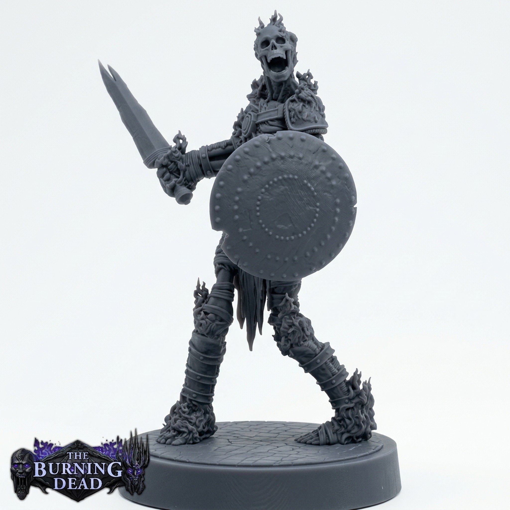 Death Bound Thrall G - Gray Resin 3D Printed Miniature