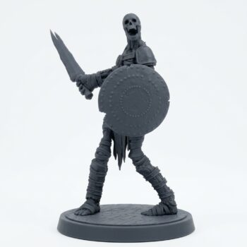 Death Bound Thrall G - Gray Resin 3D Printed Miniature