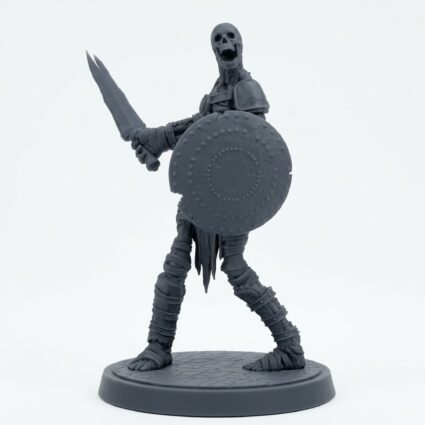 Death Bound Thrall G - Gray Resin 3D Printed Miniature