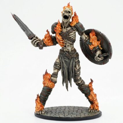 Death Bound Thrall 8 Fire - Painted 3D Printed Miniature
