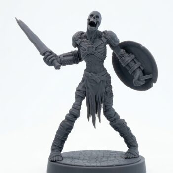 Death Bound Thrall H - Gray Resin 3D Printed Miniature