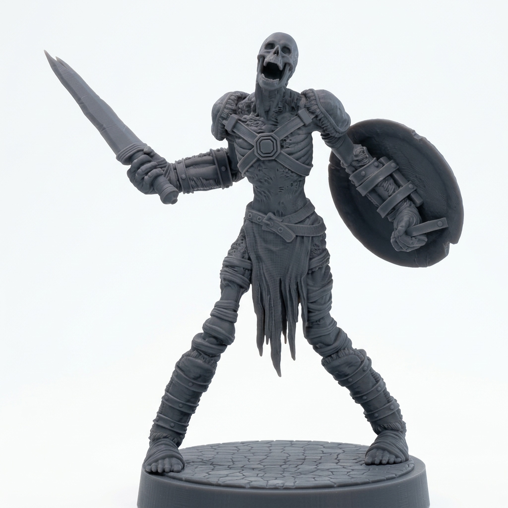 Death Bound Thrall H - Gray Resin 3D Printed Miniature
