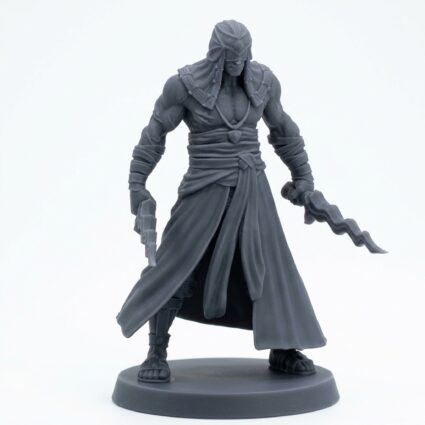 Death Cult Disciple A - Gray Resin 3D Printed Miniature