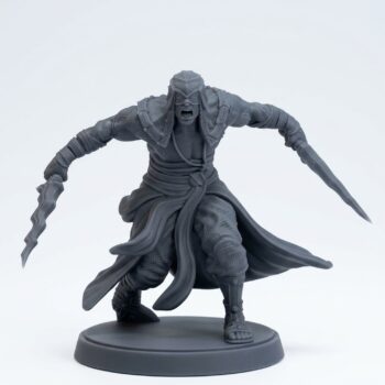 Death Cult Disciple B - Gray Resin 3D Printed Miniature