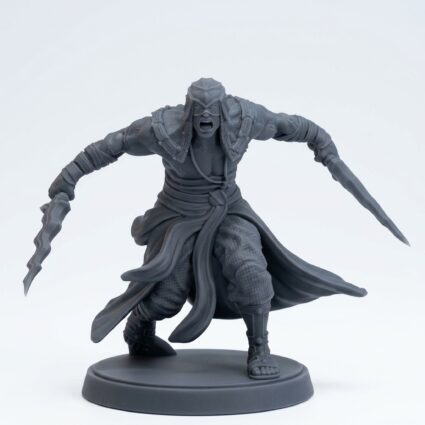 Death Cult Disciple B - Gray Resin 3D Printed Miniature