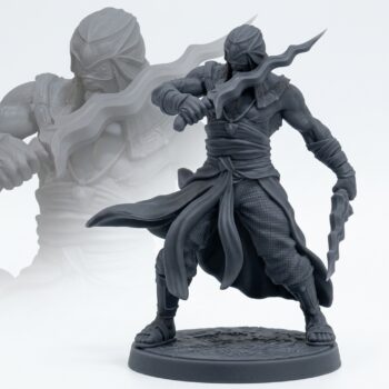 Death Cult Disciple C - Gray Resin 3D Printed Miniature