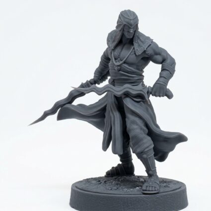 Death Cult Disciple D - Gray Resin 3D Printed Miniature