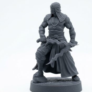 Death Cult Disciple E - Gray Resin 3D Printed Miniature